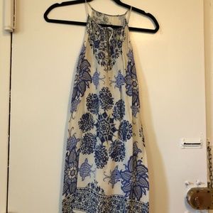 Blue Cold Shoulder dress